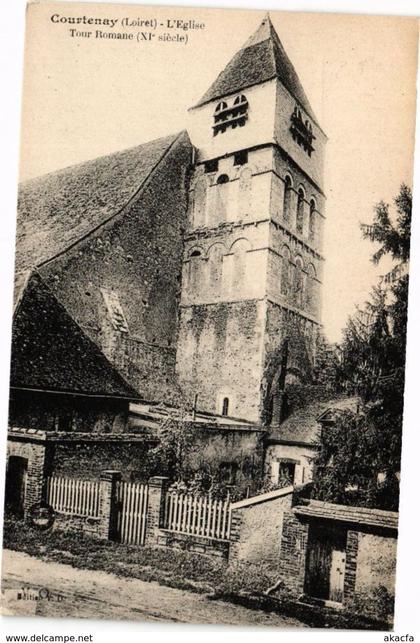 CPA COURTENAY-L'Église-Tour Romane (264964)