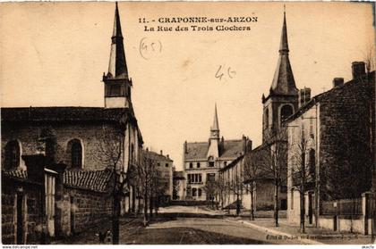 CPA CRAPONNE-sur-ARZON - La Rue des Trois Clochers (588863)