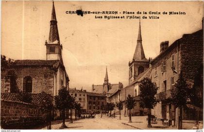 CPA CRAPONNE-sur-ARZON - Place de la Croix de Mission - Les Églises (585332)