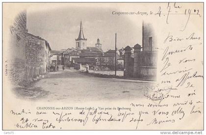 Craponne sur Arzon 43 - Précurseur - Panorama - Oblitération Craponne sur Arzon 1902