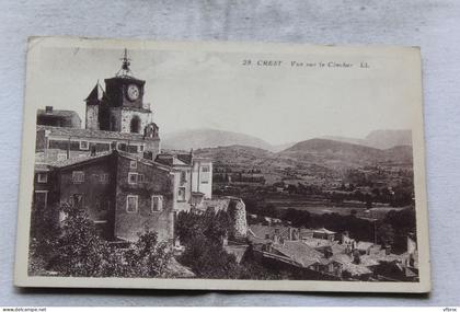 Crest, vue sur le clocher, Drôme 26