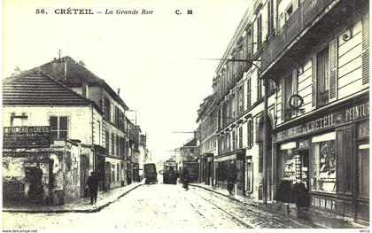 CARTE POSTALE Ancienne  de  CRETEIL - Grande Rue