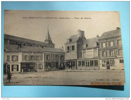 CPA de CRIQUETOT-L'ESNEVAL place du marché Criquetot-l'Esneval est une commune dans la Seine-Maritime Haute-Normandi