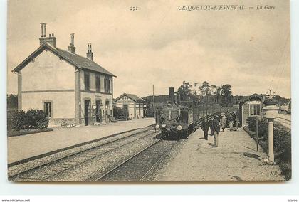 CRIQUETOT-L'ESNEVAL - La Gare - Train