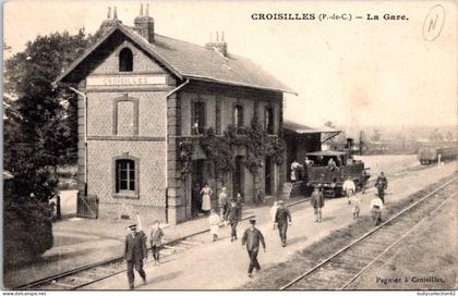 CPA  - SELECTION - CROISILLES -  La Gare