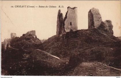 CPA CROZANT - Ruines du Chateau (121729)