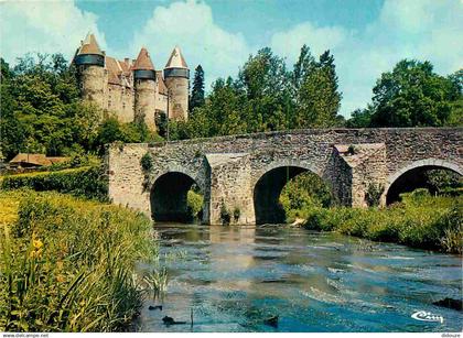 18 - Culan - Le vieux pont sur l'Arnon et Ie Château - CPM - Voir Scans Recto-Verso