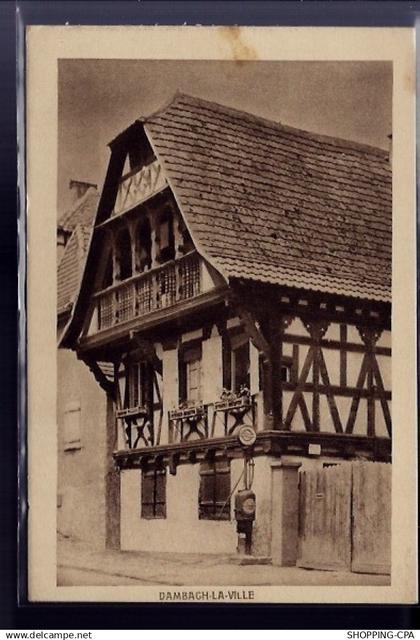 67 - Dambach-la-Ville - Maison alsacienne - Non voyagé - Dos divisé