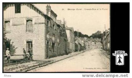 27 Dangu - 35 - Dangu (Eure) - Grande-Rue et la Poste -  cpa Rhea D27D  K27284K  C27199C