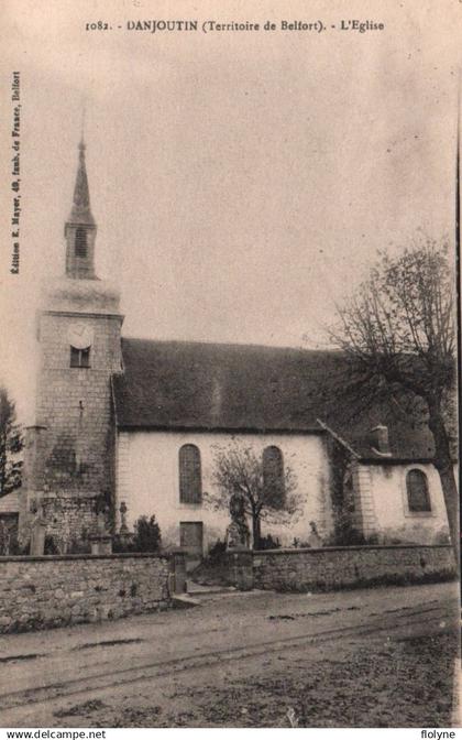 danjoutin - rue et l'église