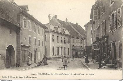 CPA Delle La Grand'Rue La Poste