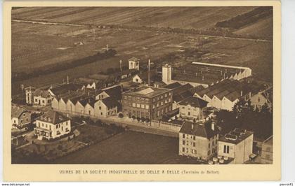 DELLE - USINES DE LA SOCIETE INDUSTRIELLE DE DELLE à DELLE (carte de correspondance écrite en 1950)