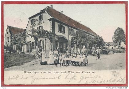 67 - DIEMERINGEN - Restauration und Hotel zur Eisenbahn