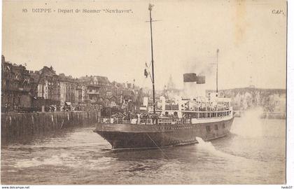 Dieppe - Départ de Steamer "Newhaven"