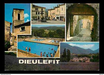 26 - Dieulefit - Multivues - Piscine - Automobiles - Flamme Postale de Dieulefit - CPM - Voir Scans Recto-Verso