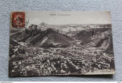 Cpa 1916, Digne, vue panoramique, Alpes de haute Provence 04