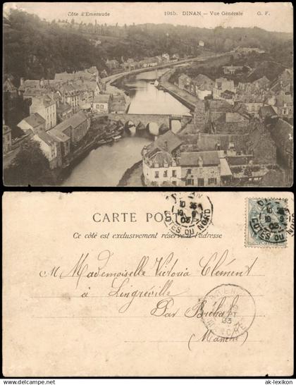 CPA Dinan Côte d'Emeraude 1915. DINAN - Vue Générale 1903