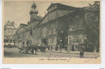 PARIS - IIIème arrondissement - Marché du Temple