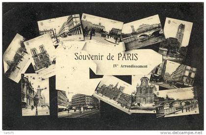 PARIS 75 - Souvenir du IVème arrondissement