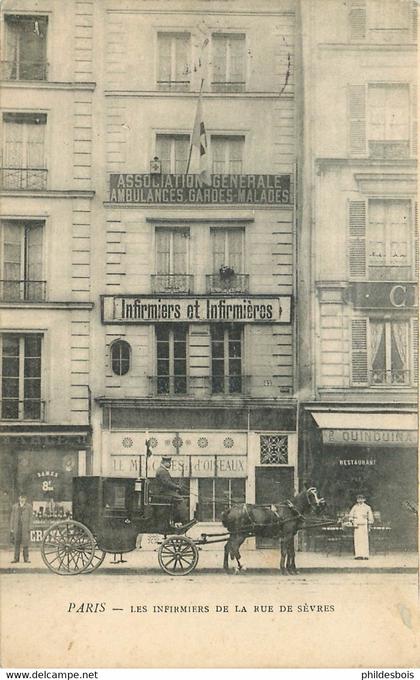 PARIS 06 arrondissement  rue de Sevres  INFIRMIERS et INFIRMIERES