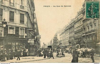 PARIS 6eme arrondissement  la rue de Rennes