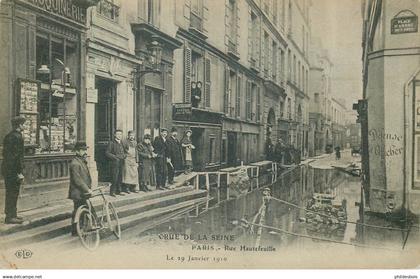 PARIS arrondissement 06  rue hautefeuille  ( Crue de la seine )