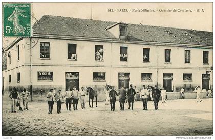 Dép 75 - Militaria - Militaires - Régiments - Paris - Arrondissement 07 - Ecole militaire - Quartier de Cavalerie