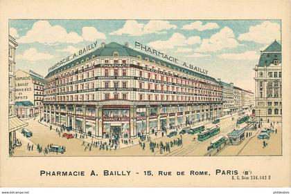 PARIS 08 arrondissement  PHARMACIE A.Bailly 15 rue de Rome