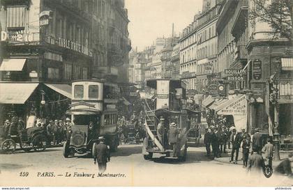 PARIS 9eme arrondissement  faubourg Montmartre  ( autobus)