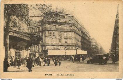 PARIS 9eme arrondissement  rue lafayette