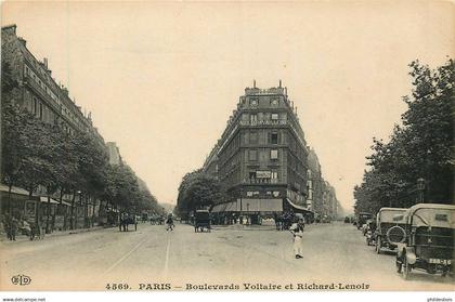 PARIS  11 eme arrondissement  boulevard Voltaire et Richard lenoir