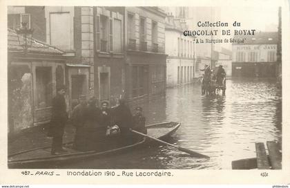 PARIS 15 arrondissement  Inondation 1910 rue Lacordaire