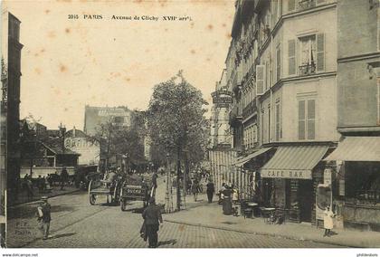 PARIS  arrondissement 17   avenue de clichy