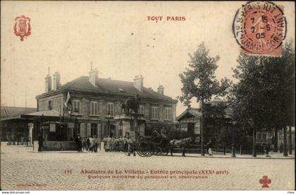 75 - PARIS - arrondissement 19 - Place Armand Carrel - mairie du XIX - Tout Paris