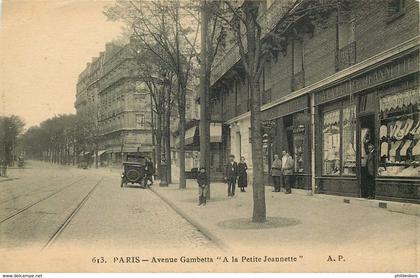 PARIS 20 eme arrondissement  avenue Gambetta " A LA PETITE JEANNETTE "