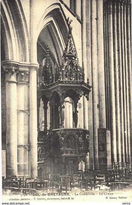 Carte  Postale  ancienne de DOL de BRETAGNE _ Cathédrale