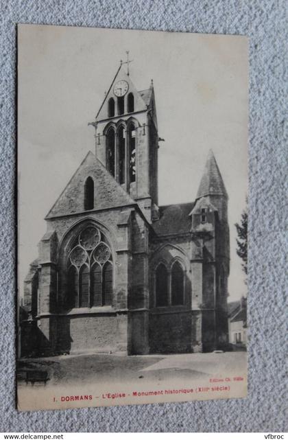 Dormans, l'église, monument historique, Marne 51