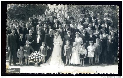 cpa carte photo mariage  photo Le Brusq Douarnenez  AO10