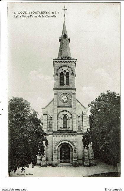 CPA Carte Postale France-Doue la Fontaine-Eglise Notre Dame de la Chapelle   VM27829m