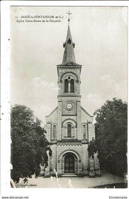 CPA Carte Postale France-Doue la Fontaine-Eglise Notre Dame de la Chapelle   VM27831m