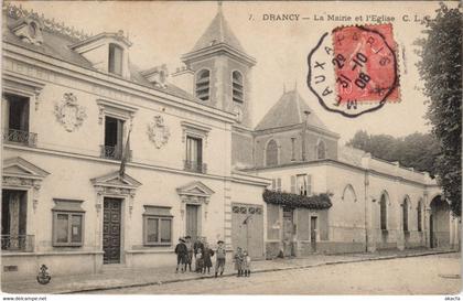 CPA DRANCY - La Mairie et l'Eglise (124120)