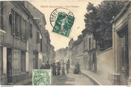 CPA Dreux rue d'Orléans