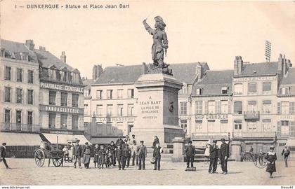 ¤¤   -   DUNKERQUE   -  Statue et Place Jean-Bart   -  Cycle " F. PLESSIET " -  Ship Chandler " Ernest LACROIX "   -  ¤¤