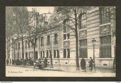 CP-Paris 14éme - ÉCOLES de la Rue d'Alésia