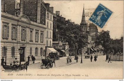 CPA Paris 17e - Boulevard des Batignolles et l'Ecole Normale (52308)