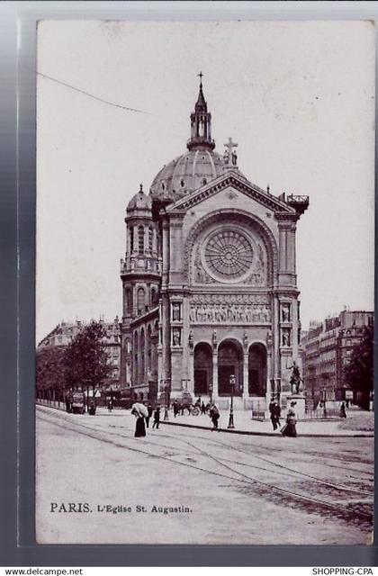 75 - Paris - Eglise St-Augustin -  Voyagé - Dos divisé