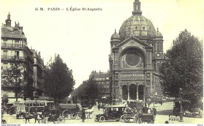 Carte POSTALE  Ancienne  de   PARIS - Eglise St AUGUSTIN