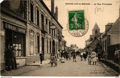 CPA AK EGRISELLES-le-BOCAGE - La Rue Principale (357733)