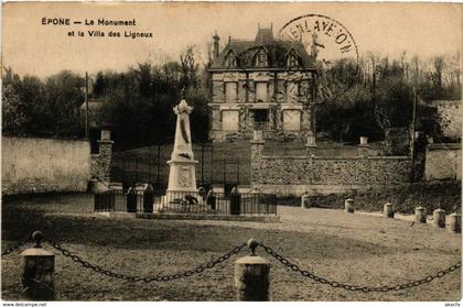 CPA EPONE - Le Monument et la Villa des Ligneux (246728)