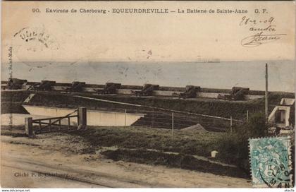 CPA Env. de CHERBOURG-EQUEURDREVILLE-La Batterie de Ste-Anne (128222)